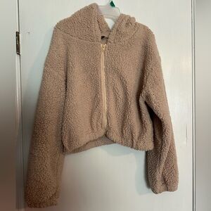 SHEIN Sherpa cropped jacket